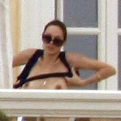 Angelina Jolie nipples