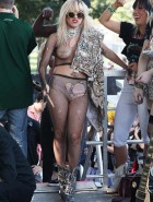 Lady Gaga fishnets