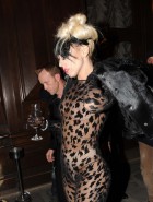 Lady Gaga topless see through