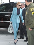 Lindsay Lohan sexy suit