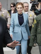 Lindsay Lohan sexy suit